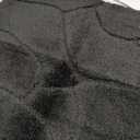 Large Bathroom Rugs Runner, 24x59 Extra Soft Absorbent Shaggy Long Bath Mats, Non-Slip Machine Washable Modern Bath Carpet Runner for Bathroom Laundry Room Kitchen (Black)