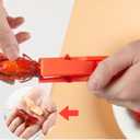 3 x Crawfish Peeler Tool, Crayfish and Shrimp Shelling Device, Convenient and Smart Crayfish Sheller for Families and Restaurants (Red, 3 Pcs)