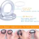 Curtain Grommet Kit for Curtains Rings, 32 Pack Silver 1-9/16 in ID