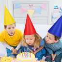 Beaupretty 4Pcs Felt Cone Gnome Hats Christmas Dwarf Hats for Halloween Birthday Party Cosplay Costume Accessory