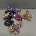 WILLBOND 6 Pieces Medium Hair Claw Clips for Thin Hair 2.6 Inch Tortoise Shell Clip Banana Jaw Hairpin French Style Barrettes Head Accessories for Women Girls(Cute Patterns)