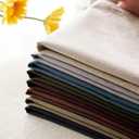 Jeanerlor Pack of 2 24 x 24 Inch Cotton Linen Soft Soild Decorative Square Throw Pillow Covers Green Cushion Case Set for Bedroom/Sofa/Car 60 x 60 cm, Black