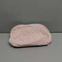 Makeup Bag,Wideopen Toiletry Bag for Women, 180 Lay-Flat Water-Resistant Large Cosmetic Case, Puffy Padded Travel Organizer for Toiletries & Brushes Large Capacity with Compartments (Pink)