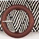 Rrwin Rattan Straw Raffia Summer Belts for Women 2025 Elastic Stretch Woven Waist Wide Band (Retro)