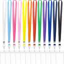 60 Pack Lanyards for ID Badges Cruise Lanyard for Ship Cards with Waterproof ID Badge Holder Cruise Essentials 2025 (12 Colors)