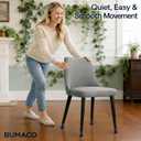 BUMACO Chair Leg Floor Protectors Chair Leg Protectors for Hardwood Floors Silicone Pads Covers to Protect Floors Black-40 Pcs Universal L (1-5/16" to 2")