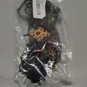 Tgirls Rhinestone Masquerade Lace Mask Women Tassel Beaded Costume Eye Masks for Party (Red)