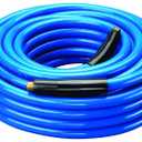 SZFY 100FT Heated Water Hose for RV,Heated Drinking Water Hose with Thermostat,Lead and BPA Free,1/2" Inner Diameter,Temperatures Down to -40°F Self-Regulating,Blue Appearance