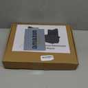 Car Organizer Storage Between Seats, Nappa Leather Headrest Hanging Storage Bag Pocket Purse Holder Snack Holder Automotive Console Organizer for Travel, Driving (Black)