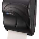 San Jamar Ocean Tear-N-Dry Paper Towel Dispenser, Storage Solution for Bathroom and Kitchen, 16.5" x 11.75" x 9.25", 1 Count, Black Pearl, 1 Pack