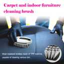 QKWL 1Pcs Carpet and Interior Decoration Cleaning BrushUpholstery BrushCarpet ScrubberTPR Material with Hand Feel and Wear-Resistant Bristles Designed with Composite Ergonomics (Gray)