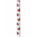Christmas Wrapping Paper Jumbo Roll with Red Pom Pom, Classic Sled Design Gift Wrap Set for Christmas, Holiday, Party Celebration, 30 Inch X 40 Feet (100 sq. ft. ttl.)