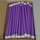 Macarrie 24 Packs Flameless Taper Candles Battery Operated Fake 11 Inch Long Candle Light LED Flameless Candlesticks Flickering Tapered for Wedding, Halloween, Christmas (Purple)