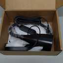 Wall-Mounted LED Bedside Reading Light with USB Charging Port, 10-Level Dimmable & Adjustable 5 Color, Plug-in Adhesive Night Lamp for Books in Bed, Eye-Caring Bedroom Lighting (Black)