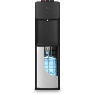 Brio 130SS Series Bottom Load Water Cooler Dispenser for 5 Gallon Bottles, Hot, Room & Cold, Great for Home or Office, Child Safety Lock, Empty Bottle Alert, Energy Star 3.0, Black & Stainless Steel