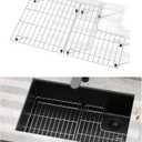 Sink Protectors for Kitchen Sink, Sink Grate Grid for Bottom of Sink, Metal Sink Rack, Bottom Basin Rack, Stainless Steel, 23.2" * 14.5", Fits for Kohler Whitehaven K-6486 and K-6487