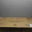 Nathan James Cohen Mid-Century Modern Leather Bar Stool, Counter Height Chair in Solid Wood Frame with Footrest and Woven Leather Back for Kitchen, Black