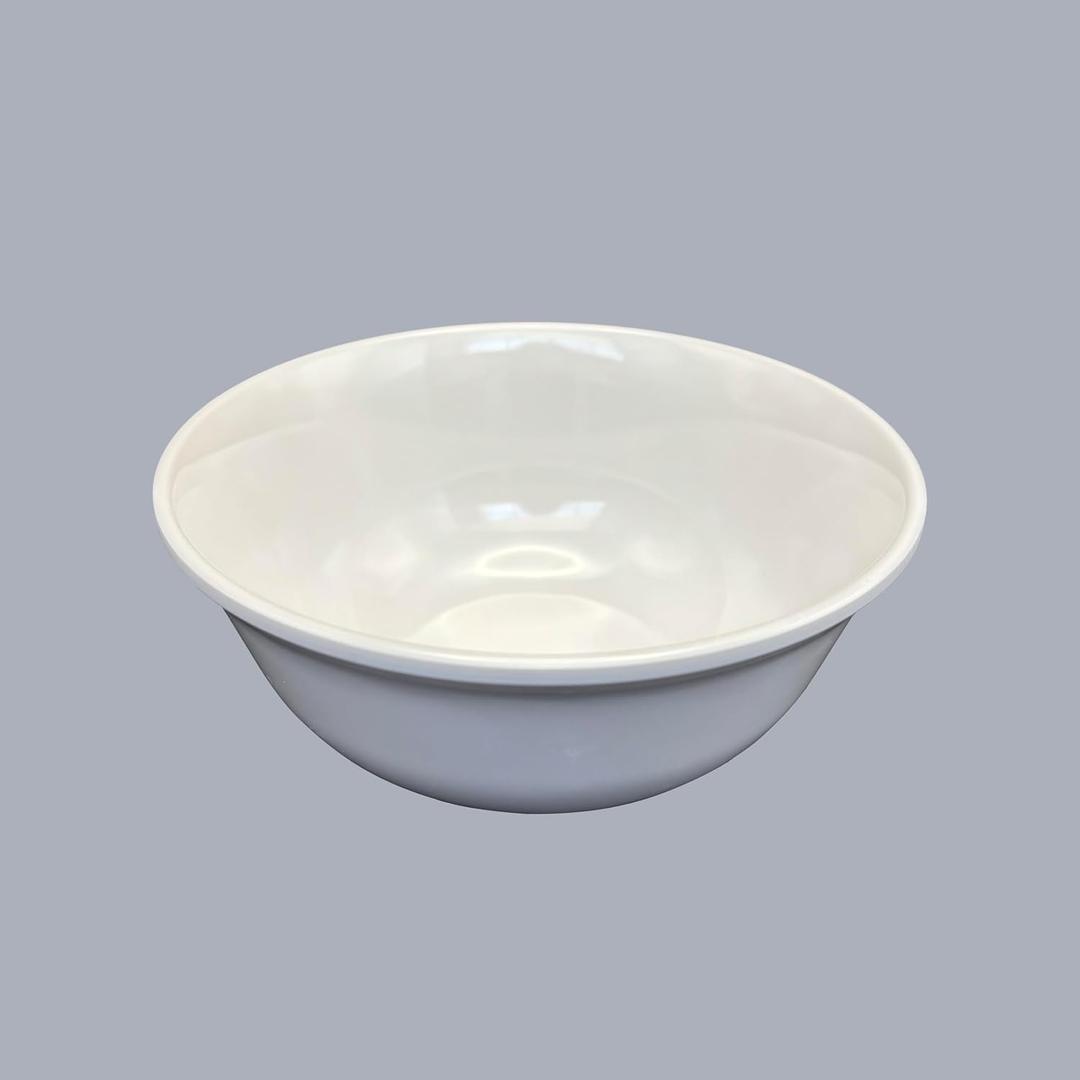 Melamine Soup/Salad/Noodle/Stew/Cereal Bowls, Set of 4, White