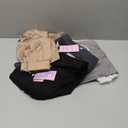 4 Pack Women's Yoga Joggers, Cozy Lounge Pants with Pockets Loose Casual Gym Athletic Sweatpants Comfy Cuffed Pants (XX-Large, Black, Light Heather Gray, Charcoal Gray, Khaki)