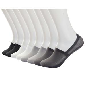 Jsimmotd Men's No Show Socks with Non Slip Grips, Ultra Thin Low Cut Invisible Socks for Running, Gym, Casual Wear - 8 Pairs(Combination 1)
