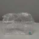 Trash Bag Dispenser Roll Holder, Wall Mount Acrylic Garbage Bag Dispenser Roll Holder with Lid Compatible with Glad Hefty 13 30 33 Gallon Trash Can Liner Bags, Clear (Standard)