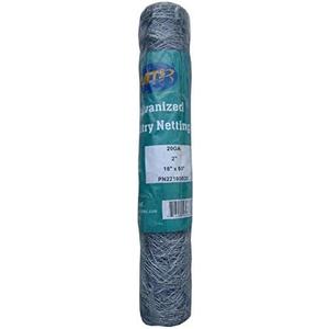20GA Galvanized Hexagonal Poultry Netting Chicken Wire 18 inches x 50 feet x 2 inches Mesh