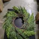 LZNPA Christmas Outdoor Wreath, Indoor Holiday Decor for Front Door & Wall - Festive Artificial Green Wreath for Thanksgiving, Fall, Year-Round