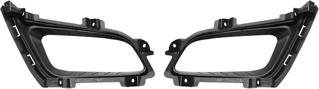 OUKANING - For Kia Optima 2014 2015 Lower Bumper Fog Light Lamp Cover Bezel Frame Trim Set Left and Right Side