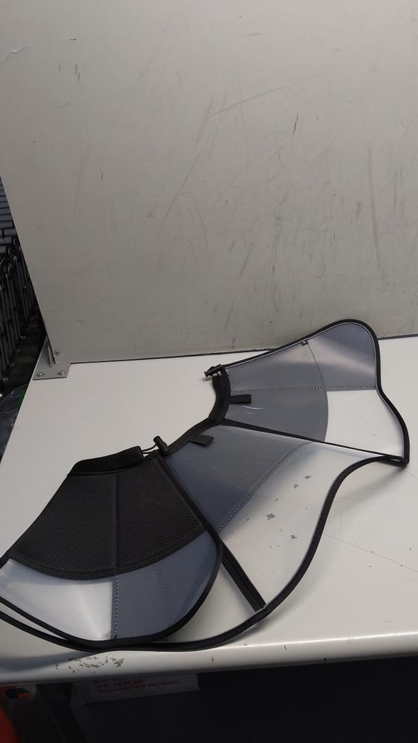 Soft Dog Cone, Stop Licking Deep Pet Recovery Collar After Surgery for Large Medium Dogs, Clear Plastic Breathable Elizabethan Head Neck Circle, Adjustable Comfortable Cones 25cm /10" Long (XL Black)