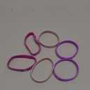 I Love Ballet Wrist Brands 6 Pack, Pink/Violet 