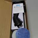 Leebein Electric Spin Scrubber, Cordless Cleaning Brush for Bathroom Shower Tub, IPX7 Waterproof Power Scrubber with 7 Brush Heads, Extendable Long Handle and 2 Speeds Scrubber for Bathtub Floor (Black)