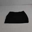 Women's Side Slit High Waisted Mini Skirt Stretchy Bodycon Skort 2025 Y2K Club Skirts with Underneath (Medium, Black)
