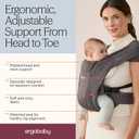 Ergobaby Embrace Newborn Baby Carrier for Infants 0-12 Months (7-25 lbs) - Ergonomic 2-Position Infant Carrier with Head and Neck Support, Hip-Healthy Positioning - Cream