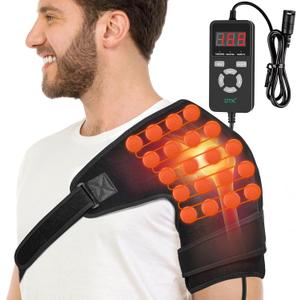 UTK Shoulder Heating Pads for Rotator Cuff Pain, Far Infrared Heating Pad for Shoulder, Shoulder Wrap with Natural Jade & Auto Shut Off & Smart Controller, Larger Size Shoulder Straps Gifts for Men
