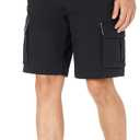 Amazon Essentials Men's 10 Lightweight Ripstop Stretch Cargo Short (34, Black)