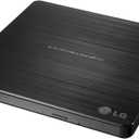 LG Electronics GP60NB50 USB 3.0 Compatible, Super-Multi Ultra Slim Portable DVD+/-RW External Drive for PC Windows, Linux, Mac OS, Surface Pro 3&4, with M-DISC Support, Black