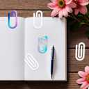 16 Pcs Sublimation Blanks Paper Clips,4 x 2 Inch Jumbo Acrylic Sublimation Paperclips for DIY Thermal Transfer Designs,Gifts,Home,Office,School Crafts Supplies