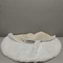 White Faux Rabbit Washable Fur Area Rugs Circle Rugs for Living Room Bedroom Teen Room Fluffy Area Rug 3ft Round Rug