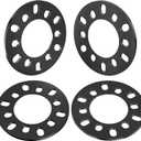 GAsupply 6mm 1/4 inch Thickness 6x4.5 6x115 6x120 6x127 6x130 6x132 6x135 6x139.7 Wheel Spacers, Forged Black 6 Lug Universal Wheel Spacer Adapters 87.5mm Hub Bore, 4 Pack