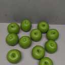 12Pcs Artificial Apples, Fake Fruit Faux Apples for Home Kitchen Table Fruit Bowl Decor, Holiday Decorations, Photography Props (Green)