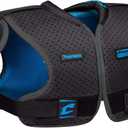 Champro 7-Series Football Shoulder Pad (Small, BLACK, BLUE)