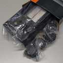 Adjustable Mobile CPU Stand, Ventilated Computer Tower Stand with 4 Caster Wheels Fits Most PC Tower, Under Desk CPU Holder PC Floor Cart Computer Riser for Students and Gamers (Black)