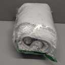 Smiry Luxury Chenille Bath Rug 30"x20" and U-Shaped Toilet Bathroom Rugs 24"x20", Extra Soft and Absorbent Shaggy Bathroom Mat Rugs, Machine Washable, Non-Slip Plush Carpet(White)