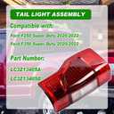 Lochnchn Tail Lights With Blind Spot Compatible with Ford F250 F350 Super Duty 2020 2021 2022 Rear Taillights Taillamp Assembly Halogen Left Driver Side