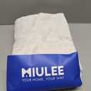 MIULEE Taupe Linen Curtains 84 Inch Length for Bedroom Living Room, Soft Thick Linen Textured Window Drapes Semi Sheer Light Filtering Back Tab Rod Pocket Burlap Look Farmhouse Country Decor, 2 Panels