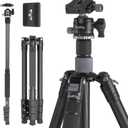 SmallRig AP-20 Carbon Fiber Tripod, 62.2" Camera Tripod Monopod with Center Column, Compact Lightweight Tripods with 360 Ball Head, Payload 26.5 lbs, Quick Release Plate, for DSLR Camera - 4059