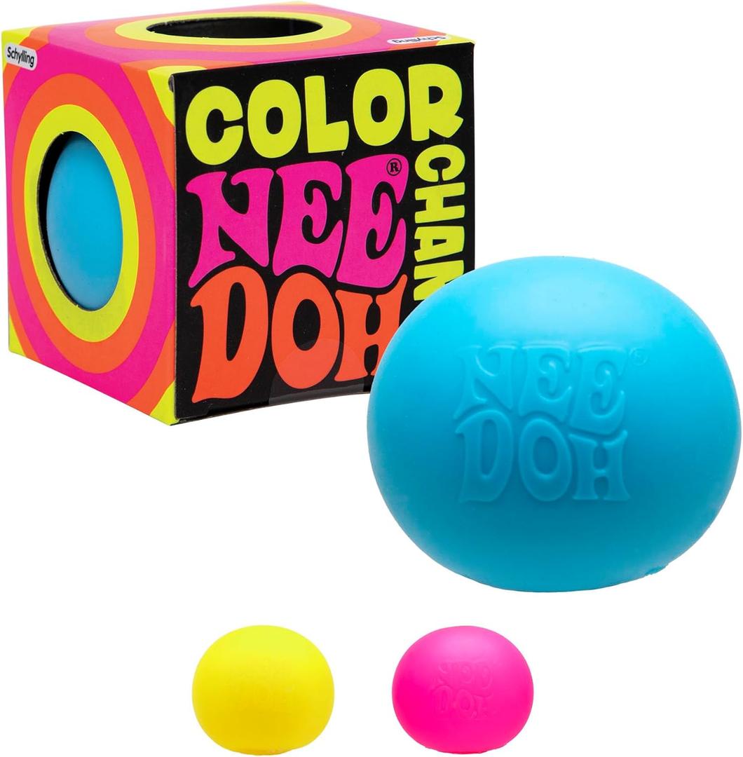 Schylling NeeDoh Color Change - Sensory Fidget Toy - Assorted Colors - Ages 3 to Adult (Pack of 1) Schylling NeeDoh Color Change - Sensory Fidget Toy - Assorted Colors - Ages 3 to Adult (Pack of 1)