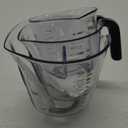 KitchenAid Universal Easy View Angled Measuring Cups, Set Of 3, Clear with Black Handles