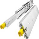 VADANIA 36" Industrial Grade Heavy Duty Drawer Slide with Lock #VD2576, 3" Widening Up to 396lb Load Capacity, 3-Fold Full Extension, Ball Bearing Lock-in & Lock-Out, Side Mount, 1-Pair