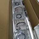 Ralbay Chrome Crystal Vanity Lights 5-Lights 40'' Modern Crystal Bathroom Light Fixtures Modern Crystal Vanity Lighting Over Long Mirror Bathroom Wall Lighting Fixtures